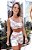 Conjunto Jump Basics c/ Top Dupla Face Ombro Só e Shorts Estampa Blush - Imagem 1