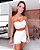 Conjunto Summer On Branco Blackout Zero Transparência com detalhes Rosa Neon - Imagem 1
