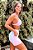 Conjunto PRO Athlete Girls Blackout Zero Transparência Branco c/ Rosa Neon - Imagem 2