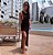Saída de Praia Vestido Renda Floral Longa Preta - Imagem 1