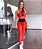Legging Chapa-Barriga Super Hot Elastic Cirrê Vermelho - Imagem 3