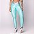Legging Elastics X Cirrê Texturizedo Alta Compressão Zero Transparência Tiffany - Imagem 2