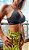 Conjunto Milano Runner PRO ATHLETE Preto c/ Estampa Phyton Verde Lima Zero Transparência Corrida - Imagem 3