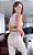 Conjunto Princess Zero Transparência Jacquard Dourado Estampa Golden Woman - Imagem 2