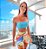 Conjunto Laguna Turquesa Shorts Basics Estampa Dunas - Imagem 1