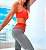 Conjunto Chapa-Barriga Basics Zero Transparência e Alta Compressão Cinza Mescla e Vermelho - Imagem 2