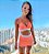 Conjunto Milano Beach Tennis c/ Shorts-Saia Elastic Coral - Imagem 1