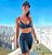 Conjunto Ciclista Cirrê Renda Pro Athlete Bermuda comprida Alta Compressão Preto - Imagem 1