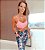 Conjunto Atena Spirity Zero Transparência Legging c/ Bolsinhos Laterais Rosa Neon e Estampa Camuflado Colors - Imagem 1