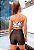 Conjunto Range Trend Top Faixa Com alças ajustáveis e removíveis Zero Transparência Estampa Zebra e Shots Preto em Cirrê - Imagem 2