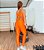 Conjunto Range Trend Top Faixa Com alças ajustáveis e removíveis Zero Transparência Cirrê Laranja Alta Compressão Modelador - Imagem 3