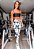 Conjunto Range Top Faixa Trend Cirrê Preto Com alças removíveis Zero Transparência Legging Fru-Fru Estampa Tie Dye Branco e Preto - Imagem 1