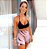 Conjunto Tiger Seamless Gringa Mood (Sem Costura) Zero Transparência Alta Compressão Modelador Estampa Tigre Rosa bebê e Preto - Imagem 1