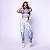 Conjunto Denver Bailarina Suplex Light Estampa Blue Rain - Imagem 1