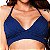Top T Bobble Jacquard Texturizado Azul Marinho c/ Amarelo Neon - Imagem 1