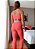 Conjunto Top Faixa Range Basics Trend com alças removíveis Zero Transparência Rosa-Coque Cereja com Azul Algodão Doce - Imagem 2