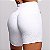 Shorts Jump em Jacquard Texturizado Perlê Branco Zero Transparência Empina BumBum - Imagem 2