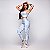 Conjunto Line Faixa Alças Fixas Suplex Light Zero Transparência Estampa Fake Jeans Crystal Sky - Imagem 2