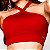 Top Tulipa Suplex Light Vermelho Rubi - Imagem 1