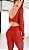 Conjunto Angels Nó & V Zero Transparência Cirrê Acetinado Vermelho Rubi - Imagem 2