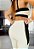 Conjunto Perfect Esparta Off White Zero Transparência com Preto com bolsinhos laterais - Imagem 3