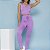 Conjunto Athleisure Ilhós U Canelado 3D Lilás Orquídea - Imagem 3