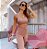 Conjunto Athleisure Ilhós Straight Canelado 3D Marrom Cacau - Imagem 1
