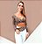 Conjunto Angels Double You Manga Longa Blackout Zero Transparência Branco c/ Estampa Onça - Imagem 1