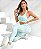 Conjunto Basics One Estampa Verde Agua Polar Abstrato - Imagem 2