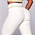 Legging Heart Basica Lines sem Empina BumBum Zero Transparência Jacquard Off White com verde claro - Imagem 2