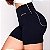 Shorts Jump Bolsinho em Jacquard Texturizado Preto Detalhe em Pérola - Imagem 1