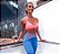 Conjunto Chapa-Barriga Fun Fans Girls Legging Azul Royal Estampa Onça Pink & Royal - Imagem 1