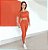 Conjunto Ula FruFru c/ Bolsinho Zero Transparência Vermelho Scarlet - Imagem 1