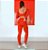 Conjunto Ula FruFru c/ Bolsinho Zero Transparência Vermelho Scarlet - Imagem 2