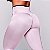 Conjunto Versalhes c/ Legging Heart Basica Blackout Alta Compressão Zero Transparência Glossy Rosê Acetinado c/ Detalhes pretos - Imagem 6