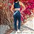 Conjunto The Boss Athleisure Alta Compressão Azul Marinho e Branco - Imagem 4