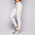 Legging V Sense Zero Transparência Jacquard Texturizado Quadrculado Off White Zero Transparência - Imagem 1