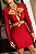 Vestido Sexy Mood Vermelho Rubi Acetinado - Imagem 3