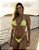 Conjunto de Biquini de Fita Premium Amarelo Neon Canelado Fio Dental - Imagem 2