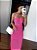 Vestido Tricot Longo Dunas Rosa - Imagem 1