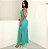 Vestido em Tricot Island Longo Azul Turquesa - Imagem 3