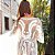 Saída de Praia / Kimono Operah em Tulê e Renda Francesa Branca - Imagem 2