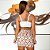 Conjunto Meia Taça Branco com Shorts-Saia Estampa Fruits Zero Transparencia - Imagem 4