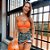 Conjunto Yes Funny Laranja Neon com Shorts-saia Estampa Jardim Verde Zero Transparencia - Imagem 3