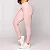 Legging Pulse Basica Blackout Zero Transparência Canelado 3D Rosa Bebê Blush - Imagem 1