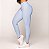 Legging Pulse Basica Blackout Zero Transparência Canelado 3D Azul bebê - Imagem 1