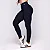 Legging Pulse Basica Blackout Zero Transparência Canelado 3D Preta - Imagem 1