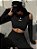 Conjunto Athleisure Winter Shoulders Premium Chapa-Barriga, Zero Transparência, Alta Compressão, Alta Gramatura, Canelado 3D Preto - Imagem 2
