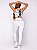 Legging Dupla Face 2 em 1 Blackout Zero Transparência Seamless (Sem Costura) Branco e Preto - Imagem 7