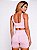 Conjunto Faixa Shorts Pump Blackout Zero Transparência Gloss Rosa Iogurte Acetinado - Imagem 5